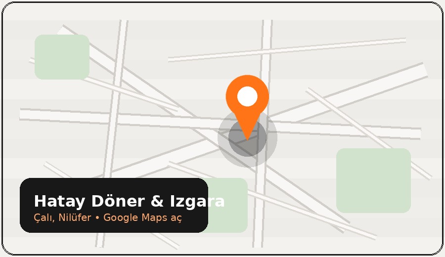 Mapa de ubicación de Hatay Döner en Bursa